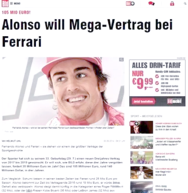 法拉利轻取梅赛德斯,阿隆索关键制胜 法拉利轻取梅赛德斯,阿隆索关键制胜